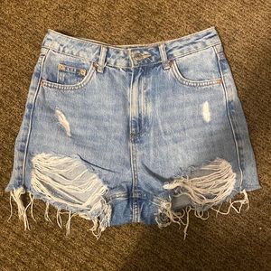 TopShop Moto Mom Denim Shorts